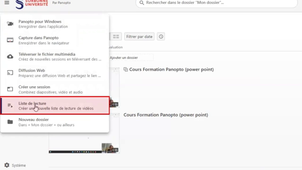 TUTO Panopto Comment creer une playlist.mp4